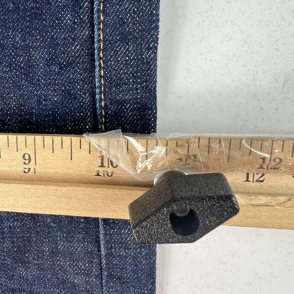 Rouge Territory Selvedge Jean Men Measured 33x30 Skinny Dark Blue 6 Pocket Denim - Picture 14 of 16